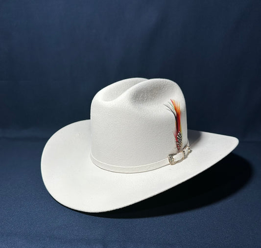 200X Sinaloa Style White Felt Hat