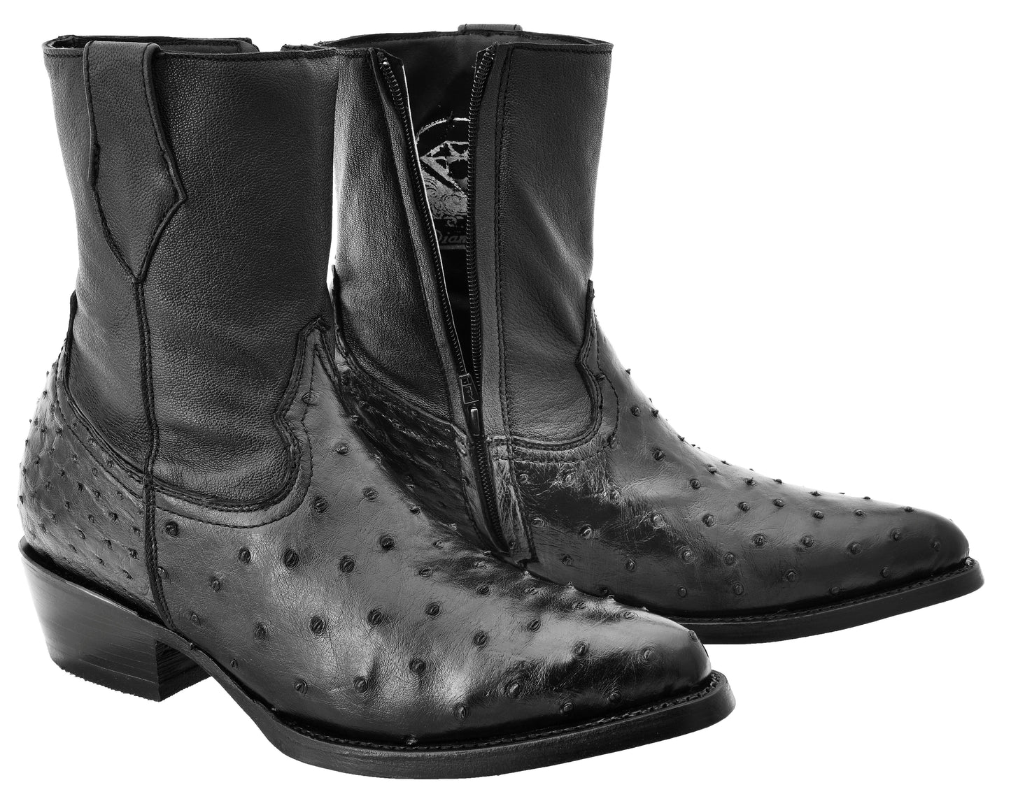 Botas de Avestruz Skinny – Botas de avestruz flacas #016